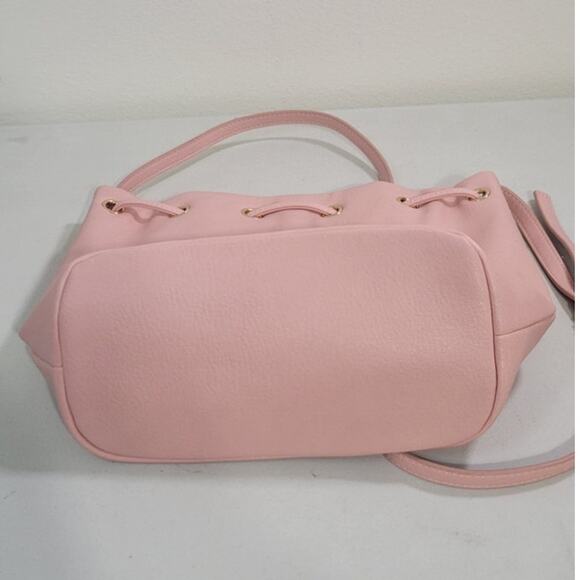 Lauren Conrad Blush Crossbody Purse Tassels Cottage Core Boho Casual Purse NWOT - Picture 4 of 6